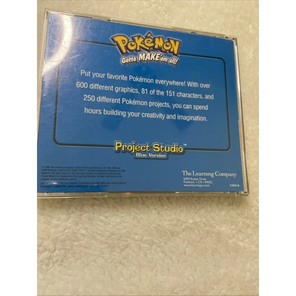 Pokemon Gotta‎ Make Em All Project Studio Computer PC CD-ROM 1999 Red And Blue